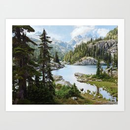 Summer in the Cascades Art Print