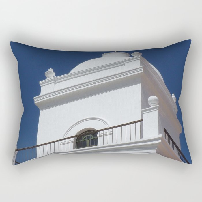 Argentina Photography - Beautiful White Building Under The Blue Sky Rectangular Pillow