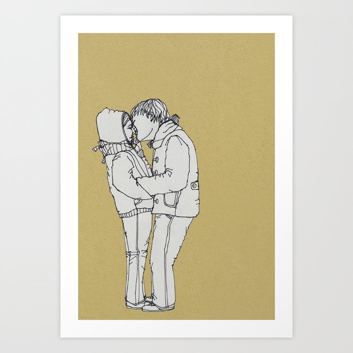 series-kiss Art Print