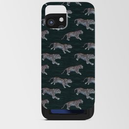white tigers running in seamless pattern iPhone Card Case