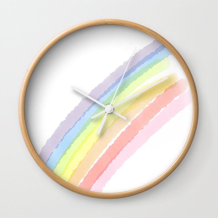 Happy Little Rainbow Wall Clock
