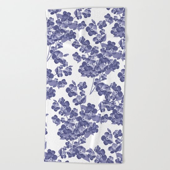 Floral pattern 14 Beach Towel