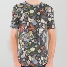 Peaks Island Shell Pattern All Over Graphic Tee