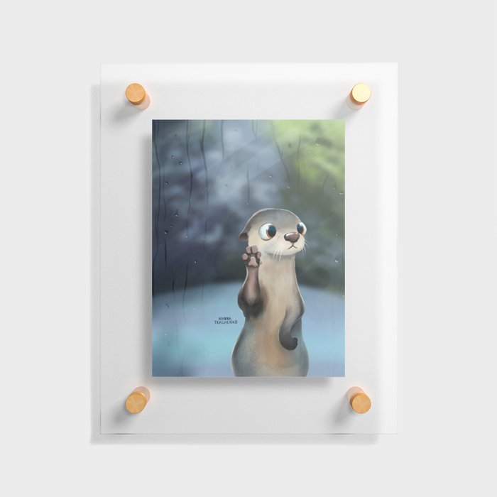 Cuttest Otter Floating Acrylic Print