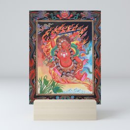 Two-Armed Mahakala  Tibetan Buddhist Thangka Mini Art Print