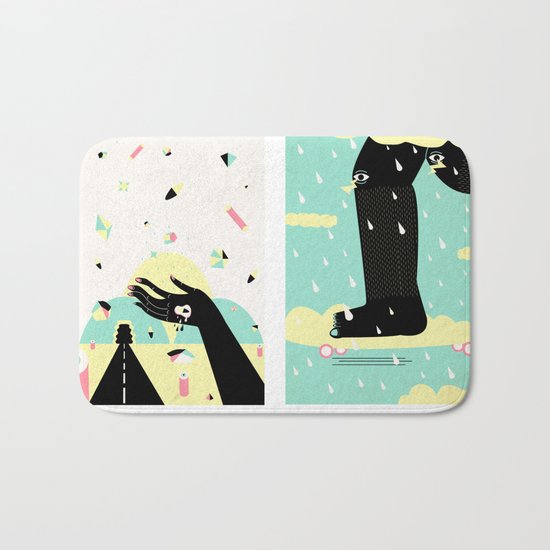 rainy Bath Mat