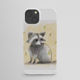 Watercolour Racoon iPhone Case