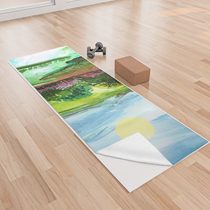 Colorful Landscape 5 Yoga Towel