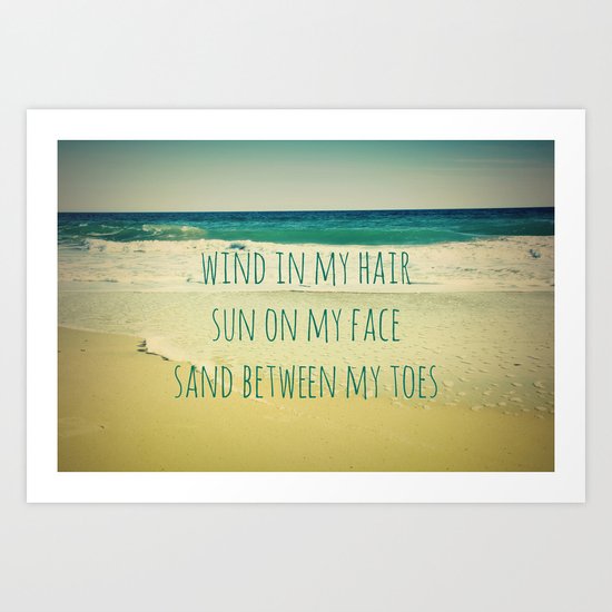 Wind In My Hair II Art Print