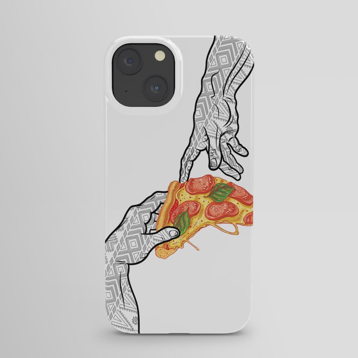 And god created pizza  iPhone Case