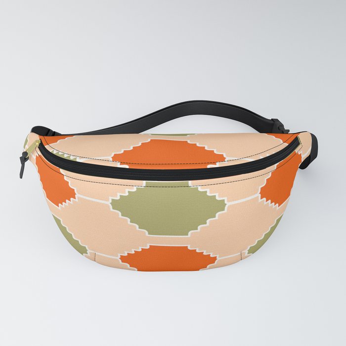 Retro Abstract Checkered Pattern Fanny Pack