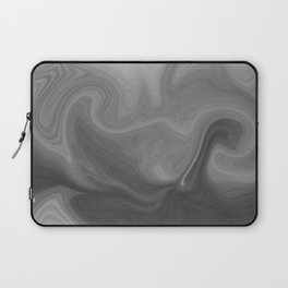 Grey Abstract Marbled Texture Laptop Sleeve