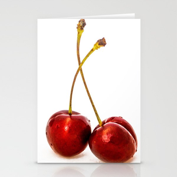 Cherry Fruit Photo Stationery Cards