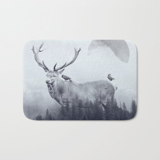 deer autumn Bath Mat