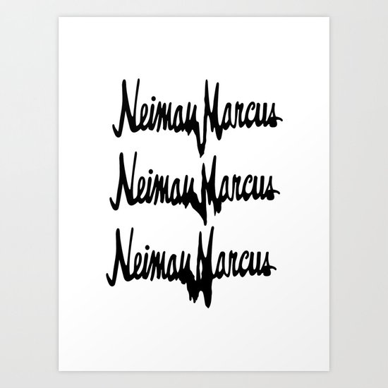 NM Drip (black only) Art Print