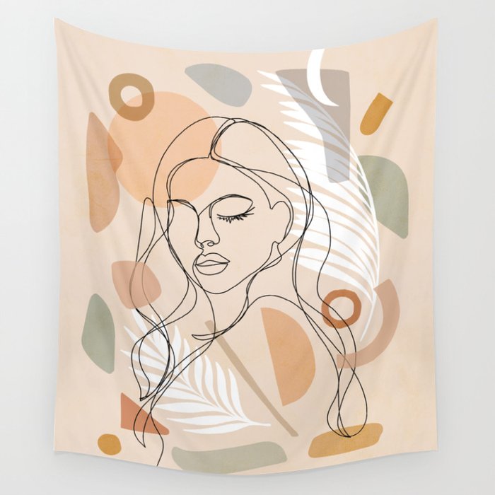 Tapestry line art outlet
