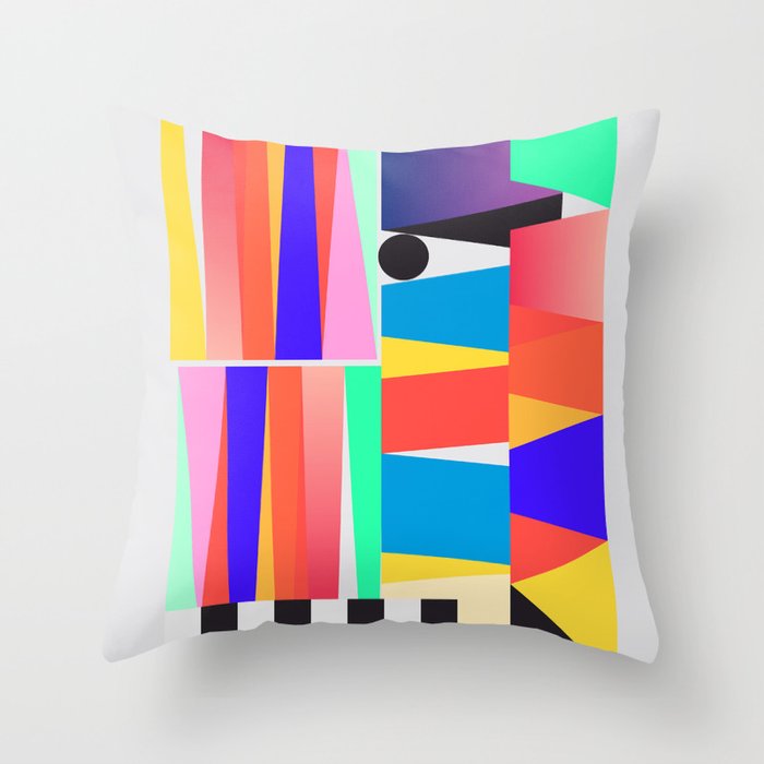 Geometric Shapes 24 Throw Pillow