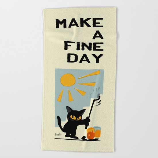 Fine day Beach Towel