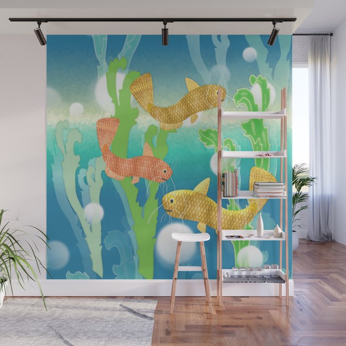 Toy Catfish Under The Sea Wall Mural By Roxygart Society6