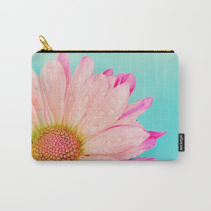 Retro pastel summer daisy Carry-All Pouch