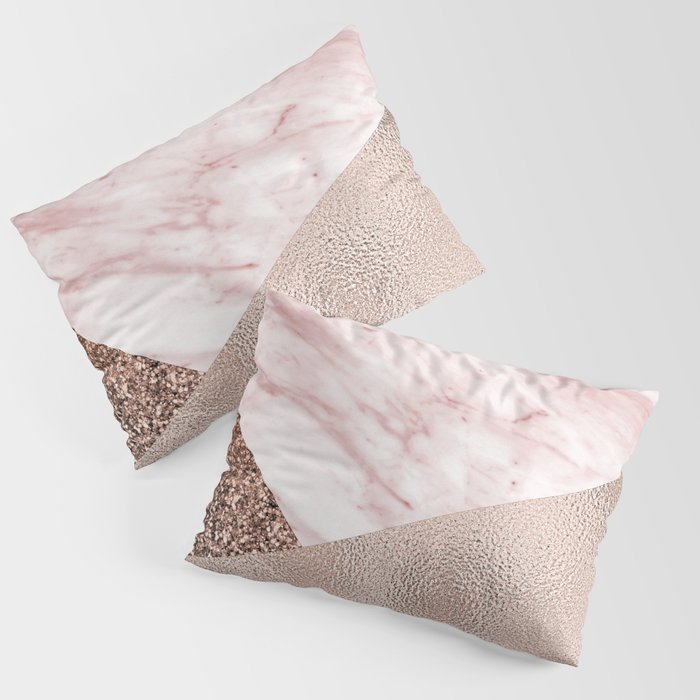 Cotton candy dreams - rose gold Pillow Sham