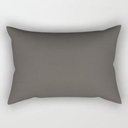 Urbane Bronze, Brown Solid Color Rectangular Pillow