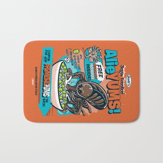 AlieYUMS! (orange variant) Bath Mat
