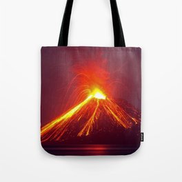 Volcano in Eruption Tote Bag