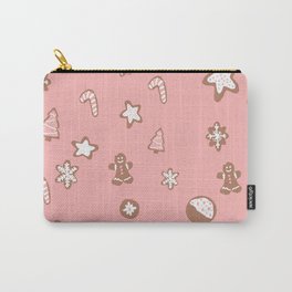 Christmas cookies pattern pink Carry-All Pouch