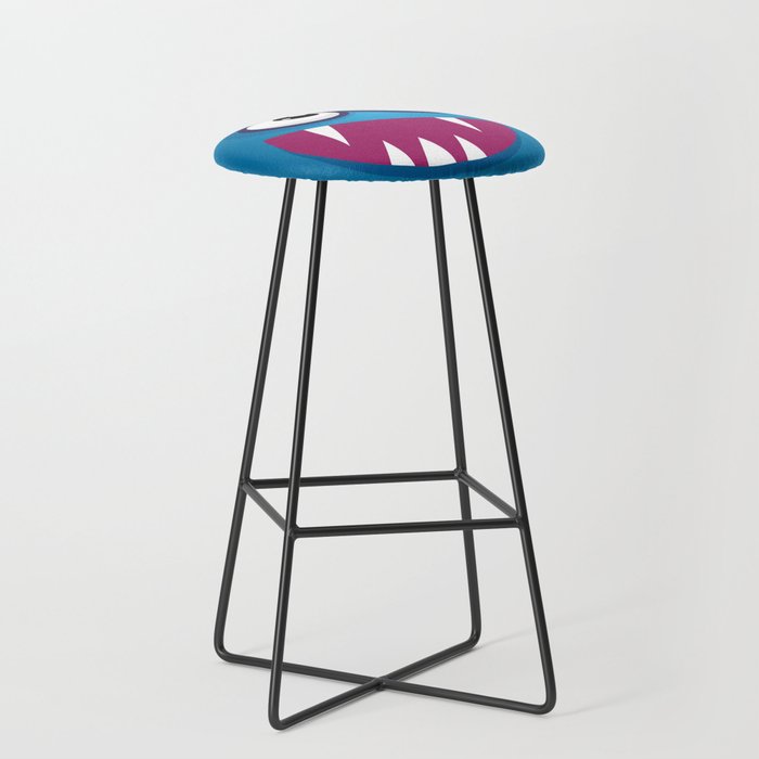 Blue Monster Bar Stool