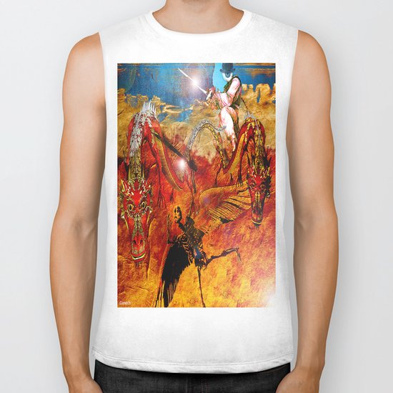 Monsieur Bone " The guardian of the abysse". Biker Tank