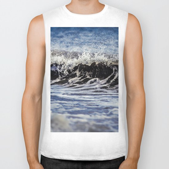 Breaking Waves Biker Tank