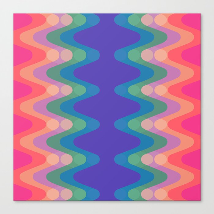 Sonic Wave Pattern 233 Canvas Print