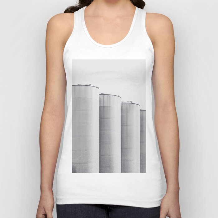 Industrial, architecture photography, fine art, black & white photo, b&w urban, man cave gift Tank Top