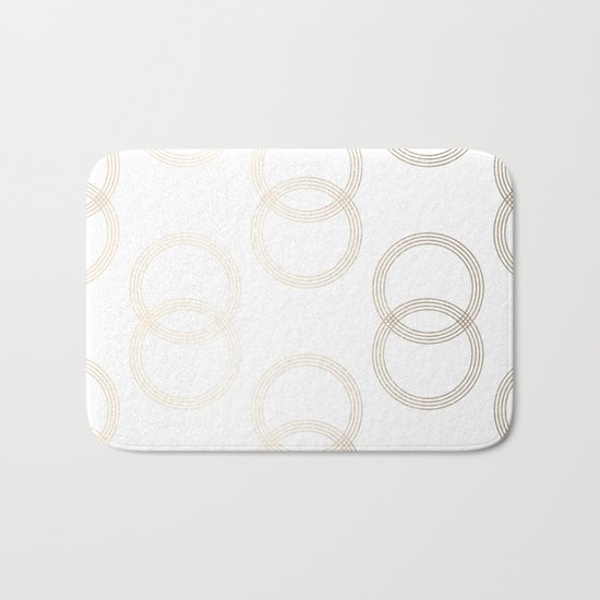 Simply Infinity Link in White Gold Sands on White Bath Mat