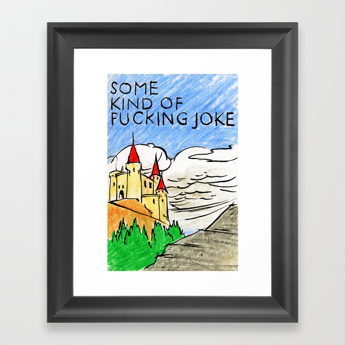 Jokes Framed Art Print By Notalkingplz Society6