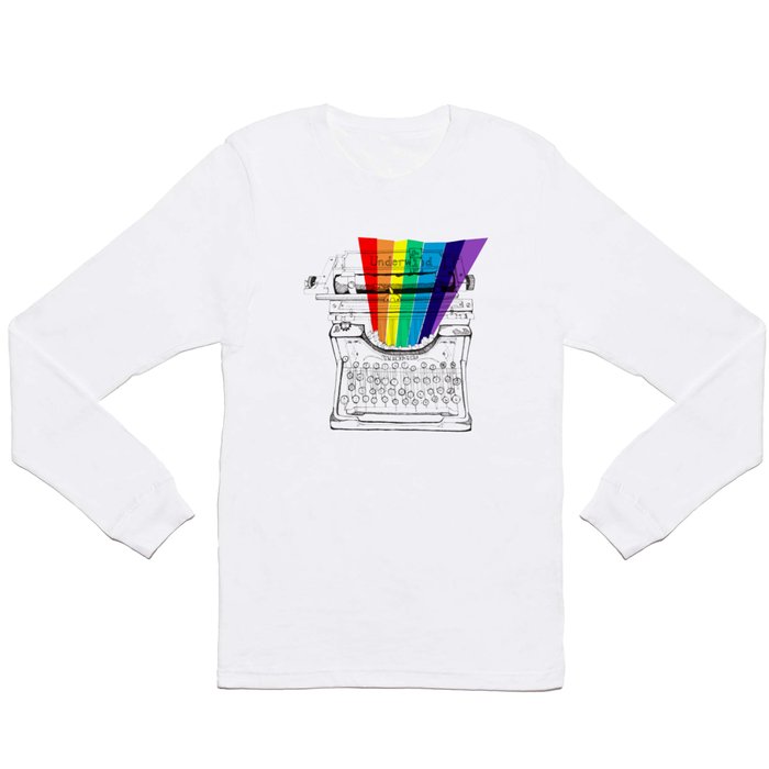 underwood typewriter with a sliver of rainbow Long Sleeve T Shirt