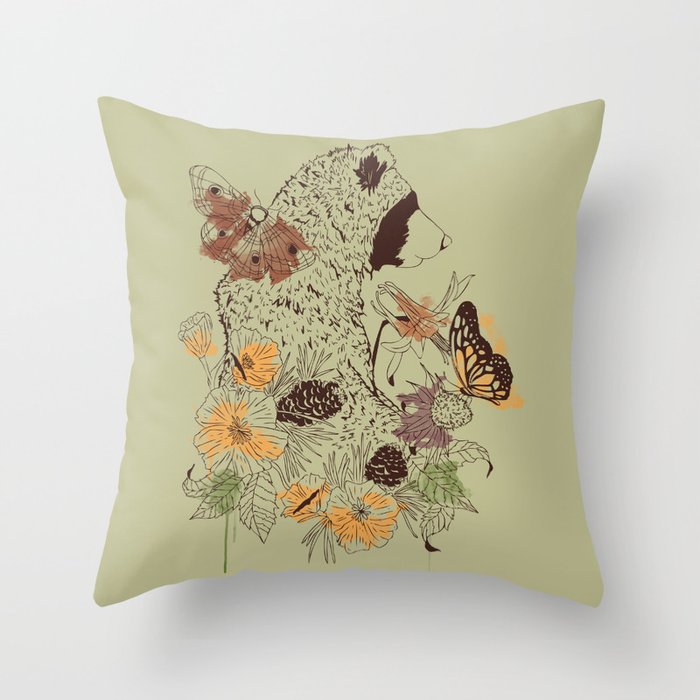 Northern Bear Throw Pillow by kylenaylor Society6
