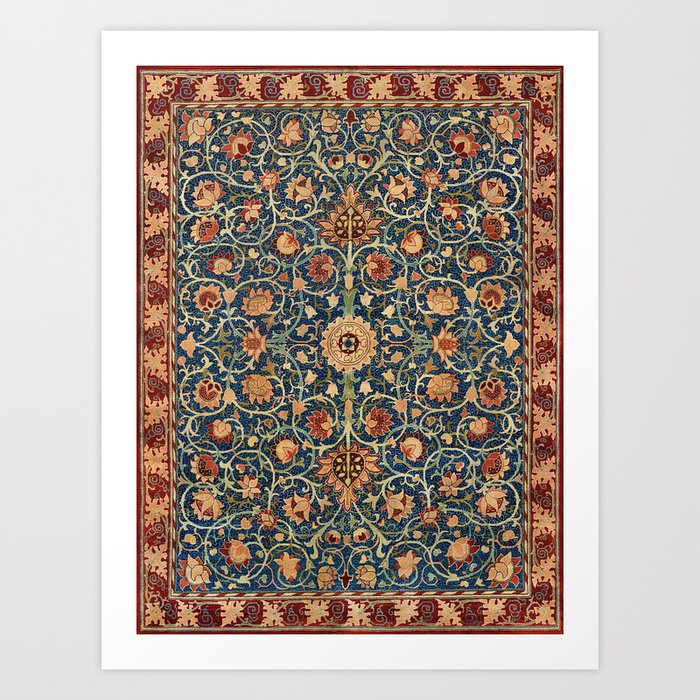 William Morris Floral Carpet Print Art Print