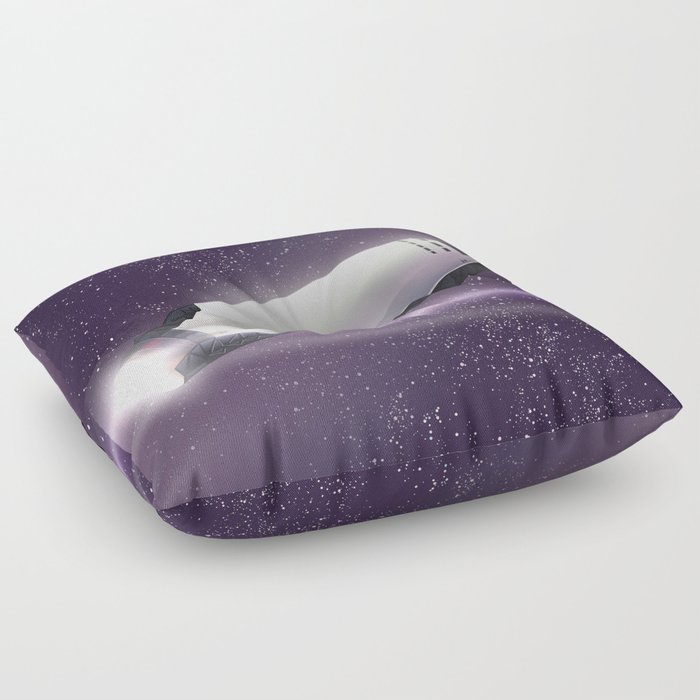 Space Transportation Craft Floor Pillow