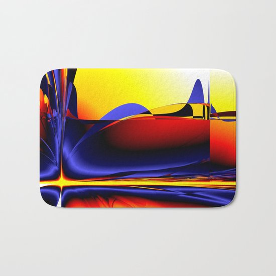 abstract shapes Bath Mat