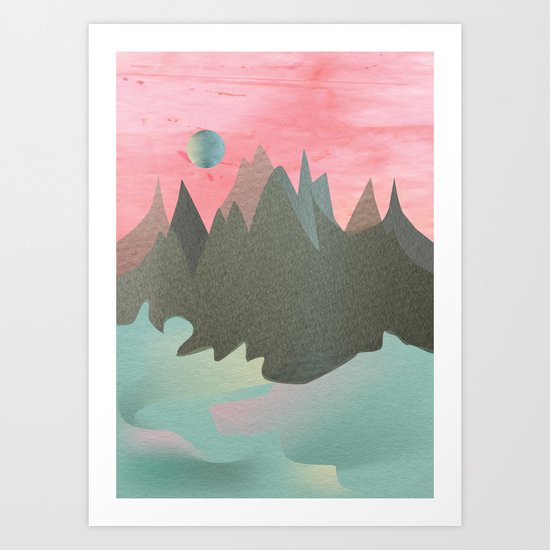 Once in a Blue Moon Art Print