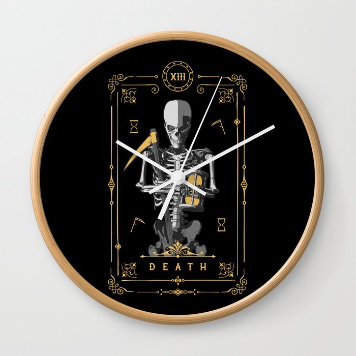 Death XIII Tarot Card Wall Clock