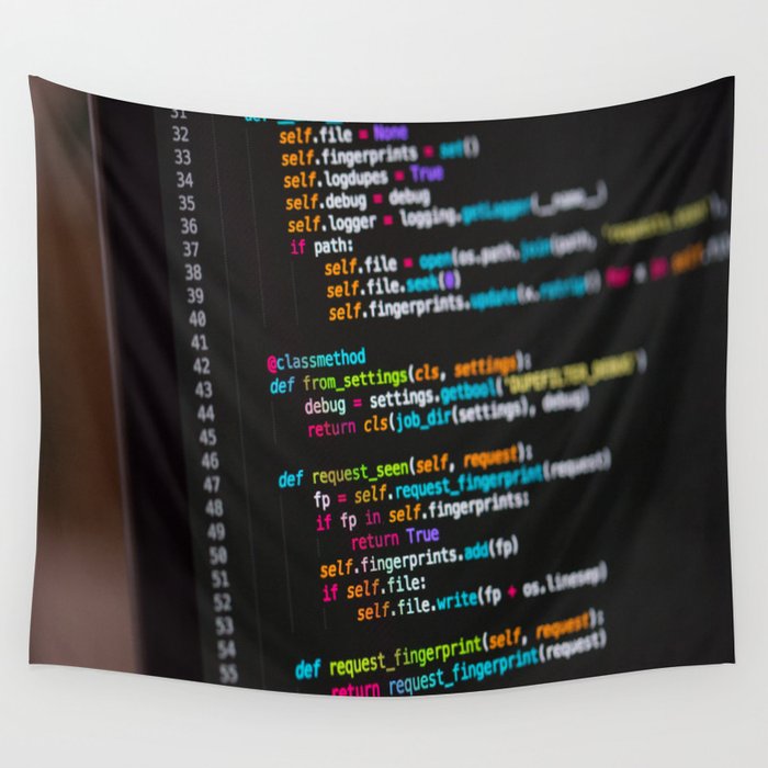 Program code  Wall Tapestry