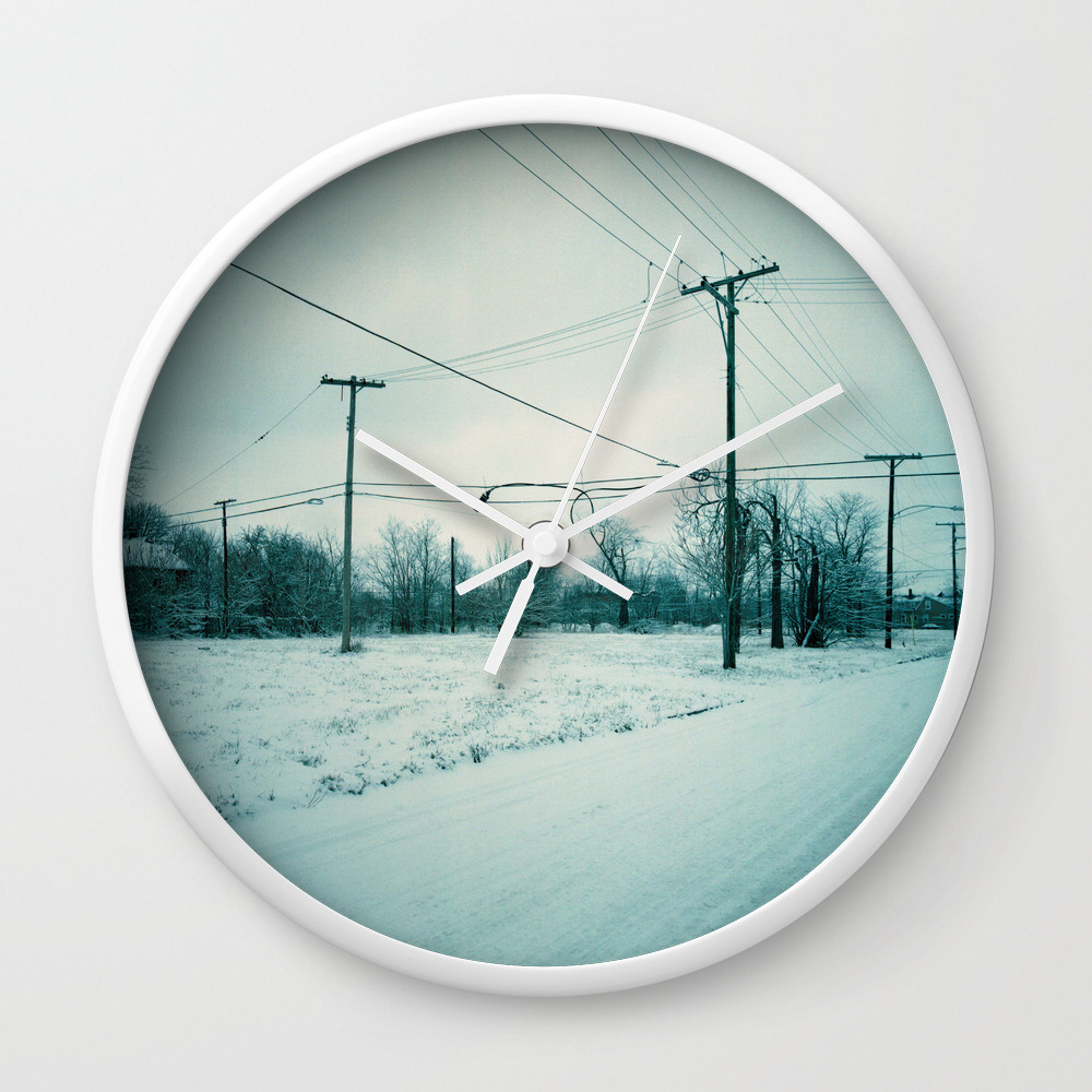 Abandoned Neighborhood In Detroit Michigan Wall Clock By Kbauman Society6