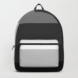 Black White Gray Ombre Stripes Backpack | Lines, Minimalist, Pattern, Children, Digital, Black and White, Simplychic, Modern, Stripes, Black 