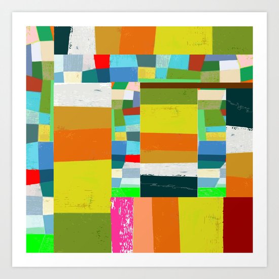 COLOR TANGLE Art Print