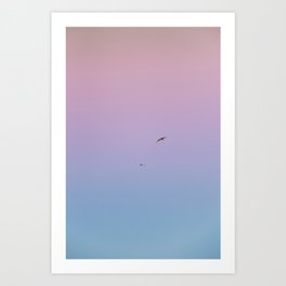 Pastel skies at the Beach Art Print