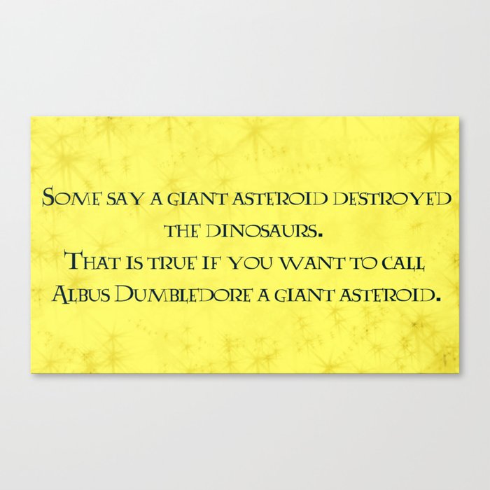 Albus Dumbledore Quotes  Canvas Print