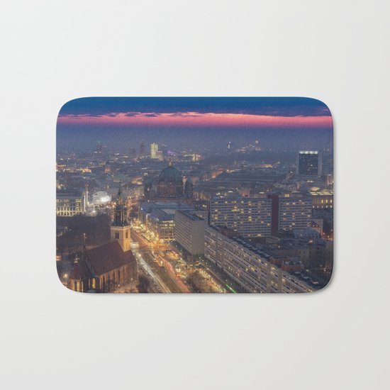 Sunset in Berlin Bath Mat